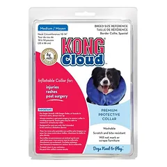 KONG Cloud Medium pripučiamas apsauginis antkaklis šunims, komfortiškas pooperacinis antkaklis kaklo apimčiai 25-36 cm — 3 nuotrauka