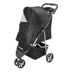 Trixie transportavimo vėžimėlis gyvūnams, 47x100x80 cm, 4,6 kg, juodas