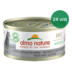 Almo Nature HFC Tuna&Whitebait šlapias maistas katėms 24x70g