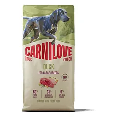 Carnilove True Fresh Adult Duck Large Breed sausas maistas šunims