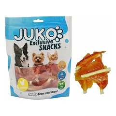 Juko Mini Chicken Soft Jerky with Starch Bone skanėstas šunims