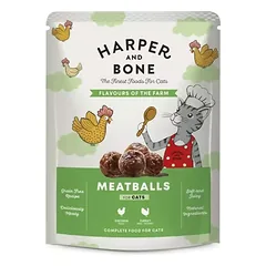 Harper and Bone Flavours Farm konservuotas maistas katėms su vištiena ir kalakutiena, 85 g