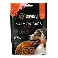 Savory Jerky skanėstai šunims su lašiša