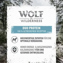 Wolf of Wilderness JUNIOR drėgnas maistas šunims 6/24 x 800 g, > 500 g — 4 nuotrauka
