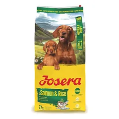 Josera Mother and Puppy sausas pašaras šunims vaikingoms kalėms ir šuniukams su lašiša ir ryžiais, 12,5 kg