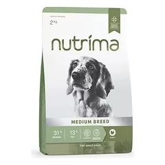 Nutrima Dog Adult Medium Breed maistas šunims, 2kg