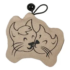 D&D Katzenspielzeug I Love Happy Cats "Happy Cats" mit Glöckchen beige