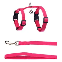 Flamingo Geschirr mit Leine Kätzchen Lomi fuchsie