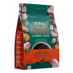 Šalto spaudimo mažų veislių suaugusių šunų maistas su kalakutiena – Tribal Fresh Pressed Adult Small Breed Turkey