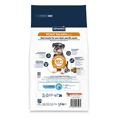 Advance Weight Balance Dog Mini sausas maistas mažų veislių šunims svorio kontrolei 1,5 kg — 2 nuotrauka