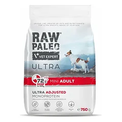 RAW PALEO Ultra Beef Mini Adult 750g mažų veislių suaugusiems šunims jautiena