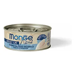 Monge Natural tunas su jūrų karšiu drebučiuose, drėgnas maistas katėms 80 g