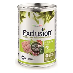 Exclusion Mono Protein Mediterraneo konservai šunims su vištiena, 400 g