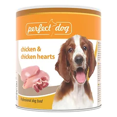 PERFECT DOG konservas su vištų šidelėmis 800g