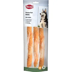 TRIXIE Denta Fun skanėstai šunims, kramtomi vištienos suktinukai 140 g — 3 nuotrauka