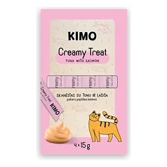 Kimo Cat Creamy Treat Tuna Salmon kreminis skanėstas katėms su tunu ir lašiša, 60 g