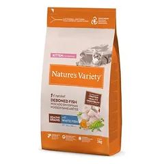 Nature's Variety Healthy Grains Kitten su baltąja žuvimi, sausas maistas kačiukams, 1,25 kg — 2 nuotrauka