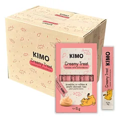 Kimo Creamy Chicken Katsoubushi tyrėlių skanėstai katėms