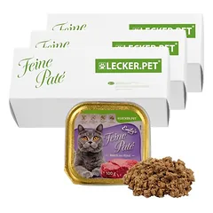 Lyra Pet Lecker.Pet® Emily's Feine Paté su jautiena, drėgnas maistas katėms, 34 x 100 g — 4 nuotrauka