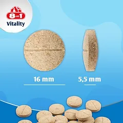 8in1 Vitality multivitaminų tabletės šuniukams, papildas — 4 nuotrauka