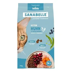 SANABELLE Kitten Vištiena 2 kg kačiukams ir nėščioms bei žindančioms katėms