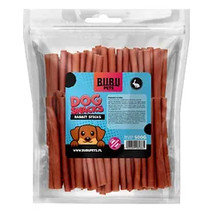 Bubu Pets rabbit sticks – triušienos mėsos juostelės skanėstas šunims 500g nuotrauka
