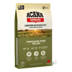 Acana Yorkshire Pork begrūdis, vieno baltymo sausas maistas šunims 2kg, 11.4kg