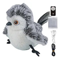 MCBOSON Plüsch-Katzenspielzeug – Interaktiver Vogel