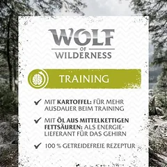 Wolf of Wilderness Training "Explore the Green Fields" su vištiena ir ėriena, skanėstai šunims — 4 nuotrauka