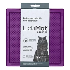 LickiMat Classic Soother Cat - laižymo kilimėlis katėms, Żółty / Miękka — 3 nuotrauka