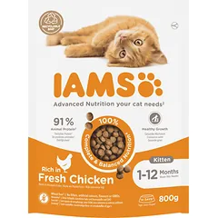IAMS sausas maistas kačiukams su vištiena, 800 g