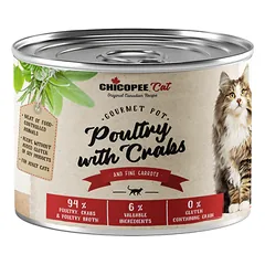 Chicopee Cat konservai katėms su paukštiena ir krabais 6x195g nuotrauka