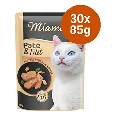 Miamor Pâté & Filet drėgnas maistas katėms, ekonominė pakuotė 30 x 85 g