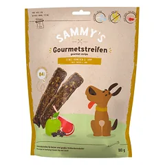 BOSCH SAMMY’S Gourmet Stripes Vištienos ir ėrienos juostelės 180 g