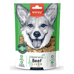 Wanpy skanėstai šunims, liofilizuotos jautienos kepenėlės,40g