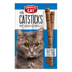 Perfecto Cat žuvies lazdelės katėms, 50 g — 1 nuotrauka