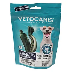 Vetocanis Tartar control skanėstai mažiems šunims apnašų šalinimui, 110g