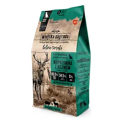 WIEJSKA ZAGRODA Miško skoniai: kiauliena su elnio mėsos traškučiais, 2x2 kg