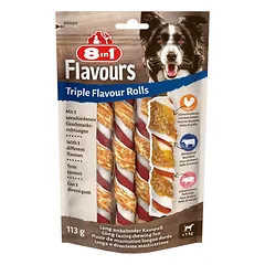 Flavours Trigubo skonio apsuktos lazdelės šunims, 113 g