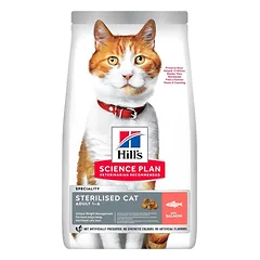 Hill's SP Sterilised Cat Adult with Salmon Sausas pašaras katėms su lašiša
