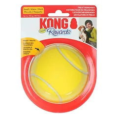KONG Rewards Tennis – interaktyvus teniso kamuolio formos žaislas su skanėstais (dydžiai S ir L)