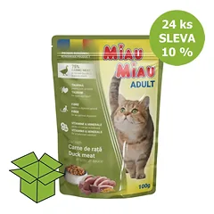 Miau Miau katė antis, kišenė 100 g (24 vnt)