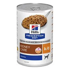 Hill’s Prescription Diet Canine k/d Konservuotas maistas šunims inkstų funkcijai palaikyti, esant inkstų funkcijos nepakankamumui 370g