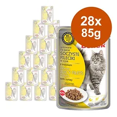 Super Benek filė padaže, drėgnas maistas katėms 28 x 85 g