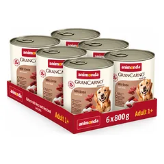 GranCarno Mit Ente – konservai šunims su antiena, 800g*6vnt