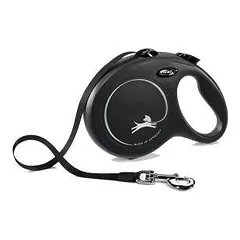 Flexi Classic juostelinis pavadis, L, iki 50kg 8m, juostelinis, juodos spalvos parduotuvėje petreon.lt