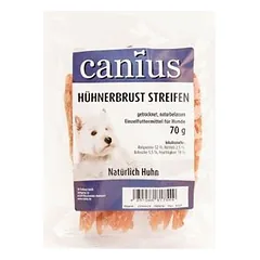 Canius vištienos krūtinėlės juostelės, skanėstai šunims, 250g — 3 nuotrauka