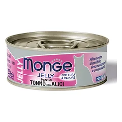 Monge jelly tuno file su ančiuviais suaugusioms katėms, 80 g
