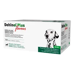 Dehinel Plus Flavour tabletės nuo kirminų šunims, 10 tab.