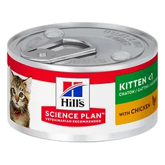 Hills Science Plan Kitten ėdalas kačiukams su vištiena konservai 82g